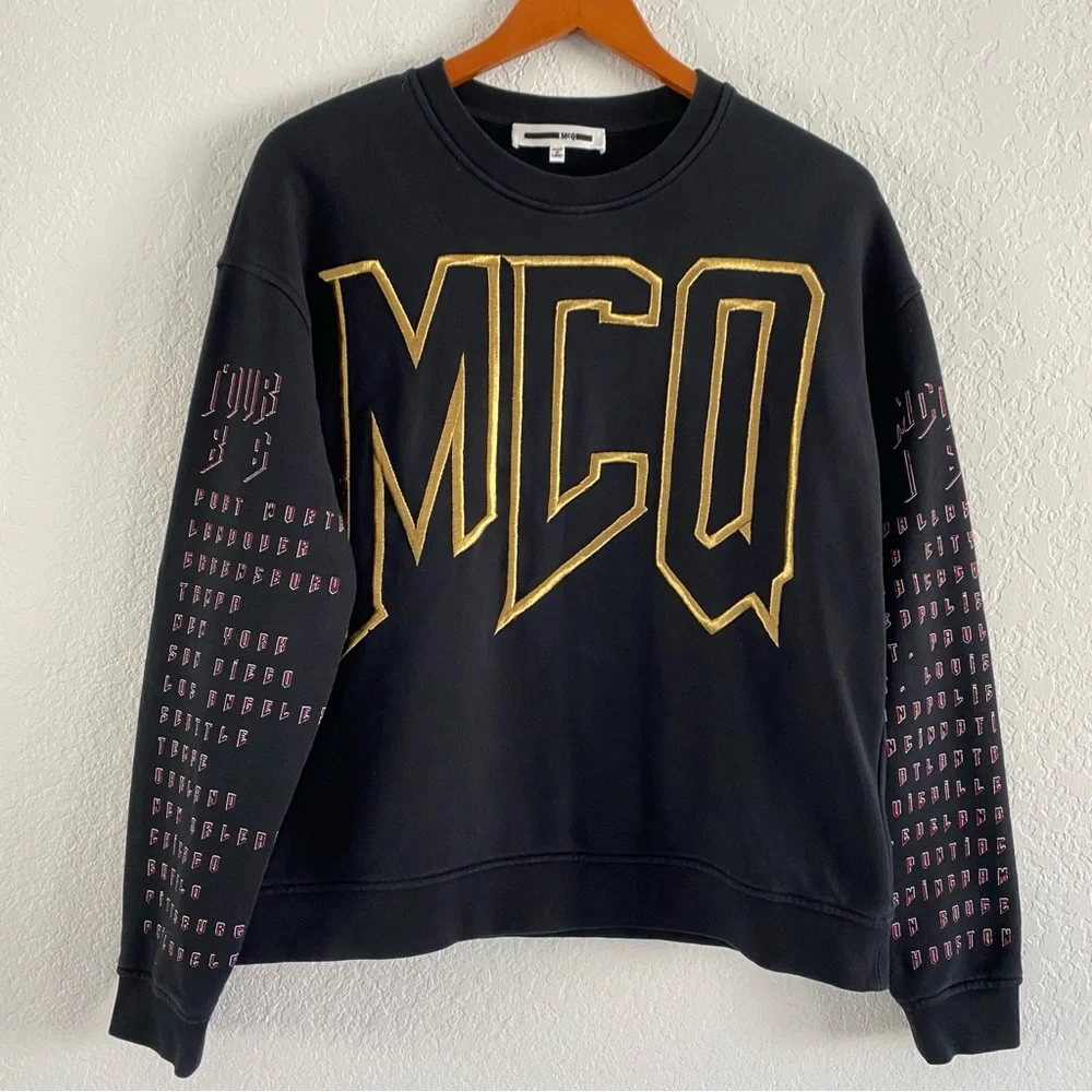 ALEXANDER MCQUEEN Black sweatshirt with McQ logo